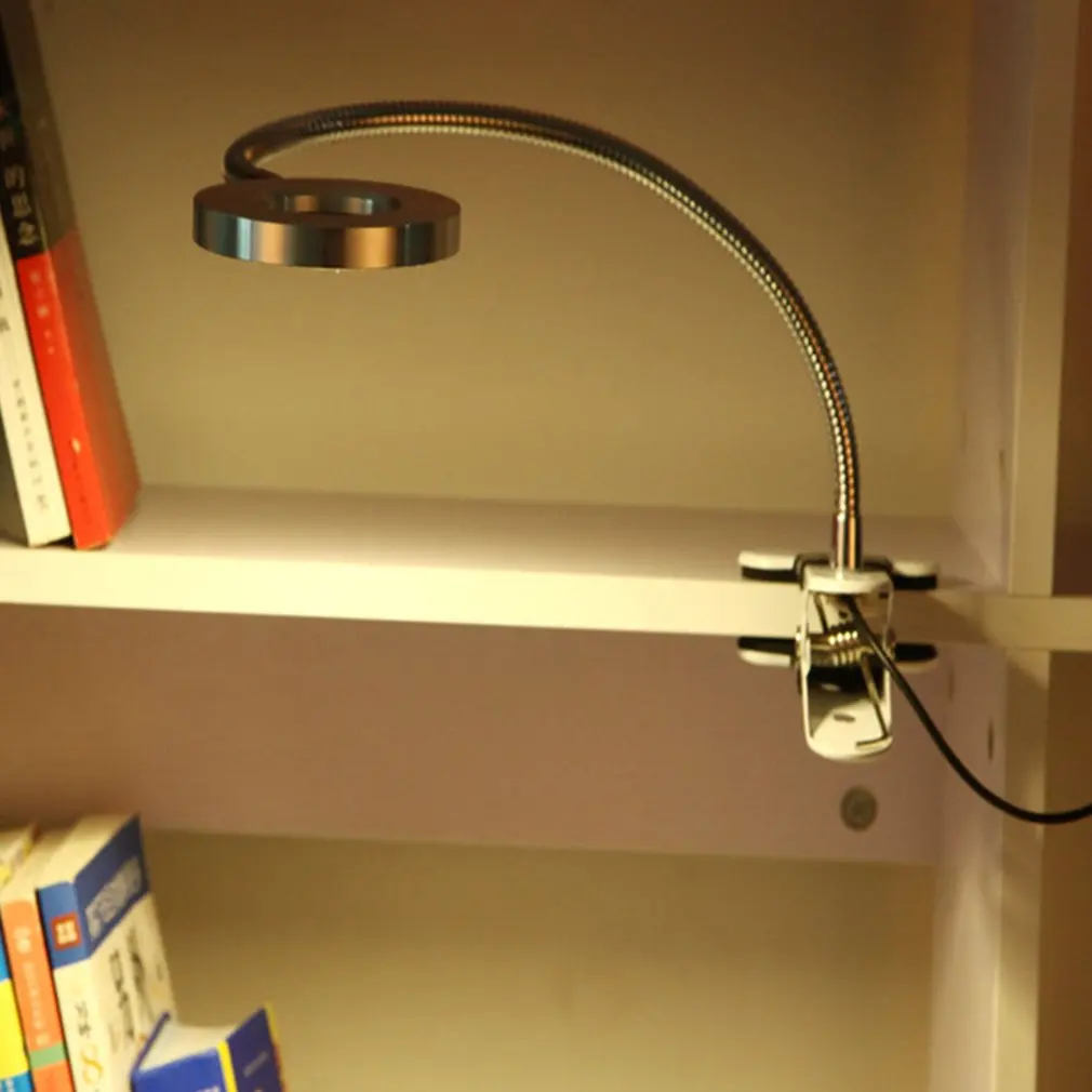 USB Led Настольная лампа с зажимом, Гибкая Настольная лампа для прикроватной тумбочки, чтения книг, учебы, работы в офисе, детский Ночной светильник, Прямая поставка