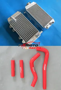 

Aluminum Radiator&Red hose for Honda CRF 150 R CRF150 CRF150R 2007 2008 2009 07-09