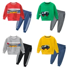 Комплекты одежды для маленьких мальчиков; Новинка; сезон осень-зима; детский теплый спортивный костюм; детский флисовый бархатный плотный теплый спортивный костюм; комплекты одежды