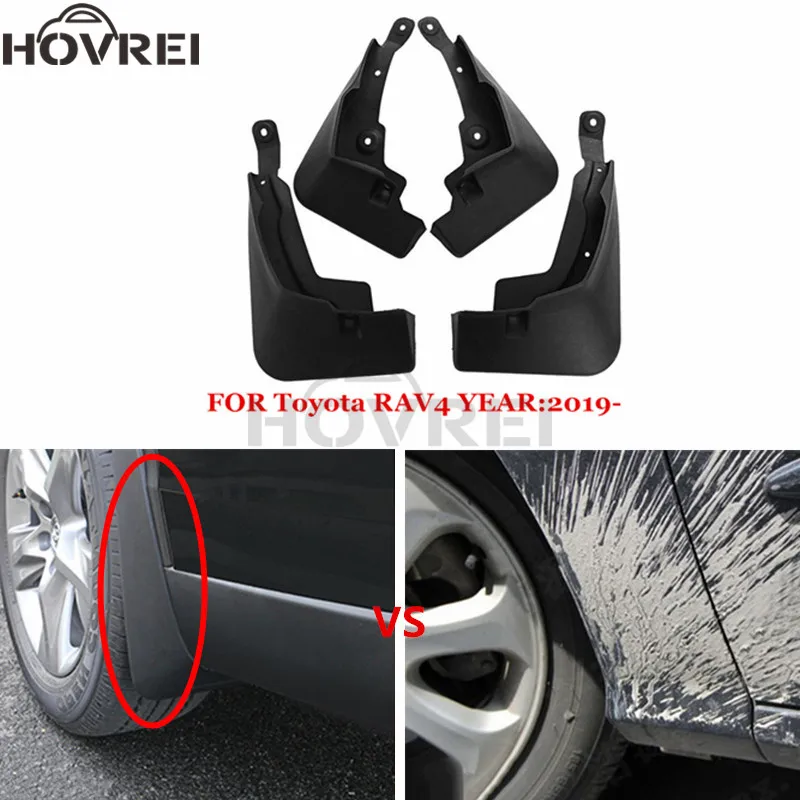 Set Molded Car Front Rear Mud Flaps For Toyota Rav4 Rav 4 Xa50 2019