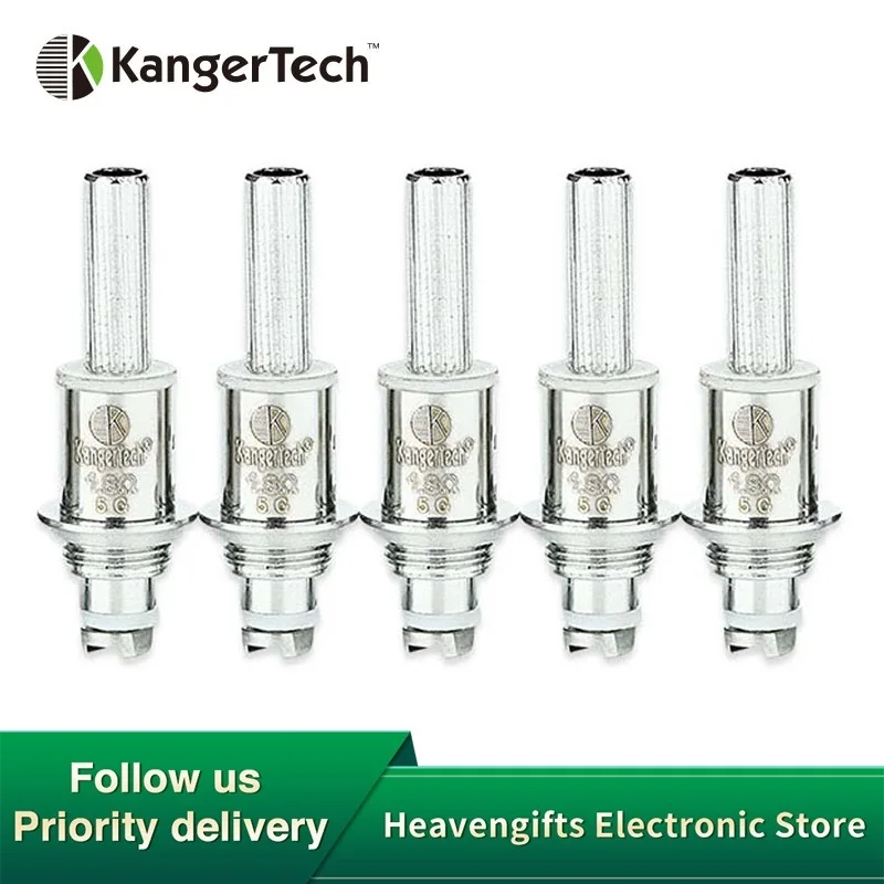 

5pcs 10pcs KangerTech Upgraded Dual Coil 1.0ohm 1.2ohm 1.5ohm 1.8ohm for Kanger Protank 3/AeroTank/Aerotank Mini/EVOD 2 Kit