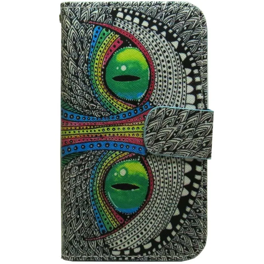 OWL eye face 1x Лев сова кошка собака волк Панда Кролик Божья коровка Медведь Олень кошелек с тигровой расцветкой флип-чехол для Nokia Lumia 535 540 625 630 640 650 - Цвет: OWL eye face