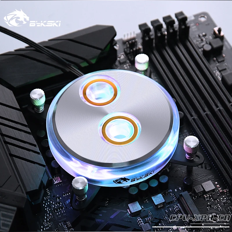 Bykski CPU XPR CD блок водяного охлаждения для Intel Lga115x/2011/2066 RGB/RBW Lighting образец системы