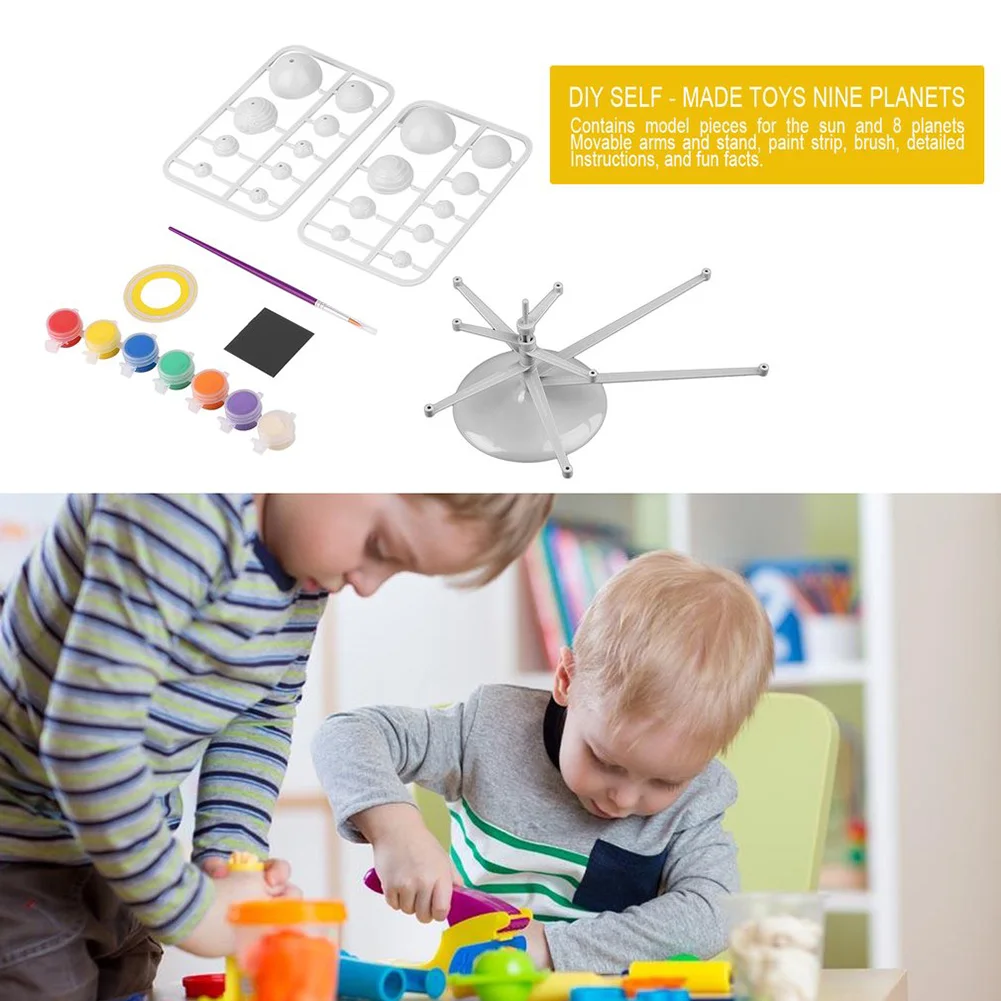  Solar System model Nine Planets Painting Planetarium Model Kit Science Astronomy Geography Teaching - 4000516374732