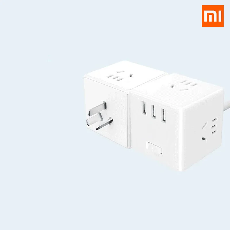 Xiaomi Mijia 2 в 1 USB зарядное устройство Блок питания адаптер 6 портов гнездо конвертер компактный разъем розетка Magic-Cube