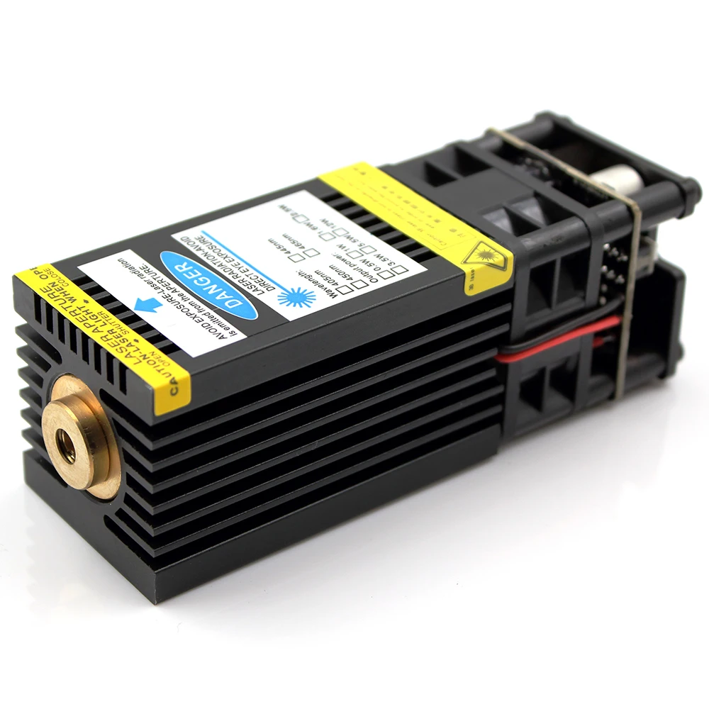 Black Heatsink Oxлазеры 450nm 15 Вт синий лазерный модуль для 3d принтера 15000 МВт DIY лазерная головка для гравировки с PWM управления резки лазера - Цвет: Black Heatsink