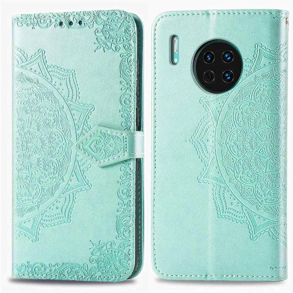 Ретро кожаный чехол с узором для huawei mate 30 Pro Honor 20 9X Nova 5 5i 5T P30 Lite P20 Y9 Prime Y7 Y6Pro откидной Чехол-кошелек