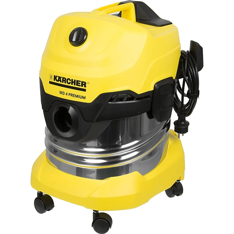 Пылесос Karcher WD4 Premium 1000Вт желтый/черный