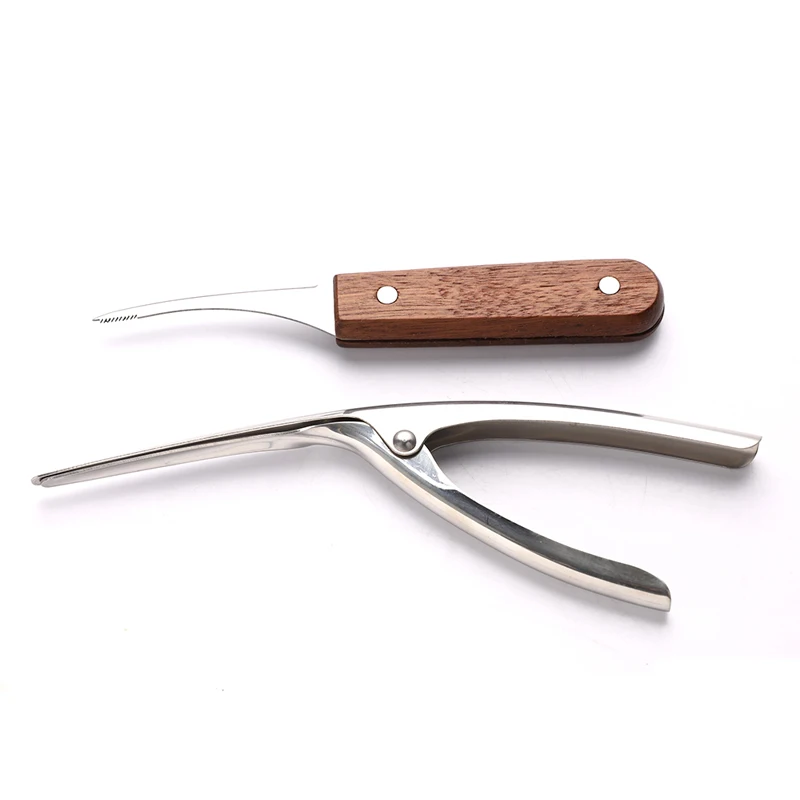 Stainless Steel Shrimp Line Knife Fish Cleaning Intestines Cutting Open Practical Seafood Tool 1Set | Дом и сад