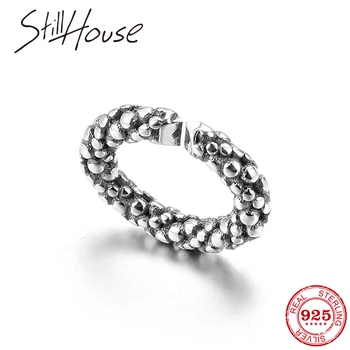 

New 925 Sterling Silver round shape Beaded Bracelets Women fit Hard Rubber Bracelets Fashion Accessories for Women Handmade