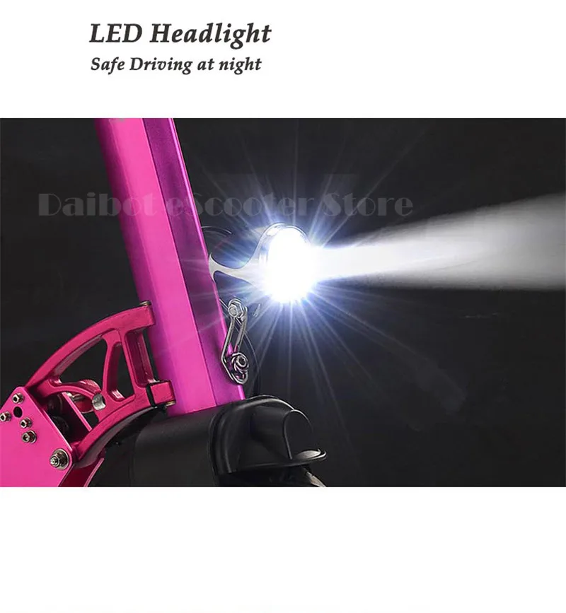 Daibot Electric Kick Scooter Two Wheel Electric Scooters Foldable 10 inch 36v48v Portable Folding Electric Bike (9)