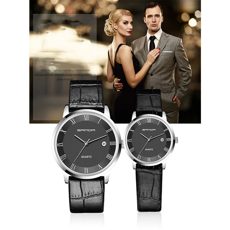 

TurnFinger Couple Quartz Watch Ultra-thin Waterproof Date Time Companion Men And Women Fashion Luxury Love Hot Sale Gift 2020