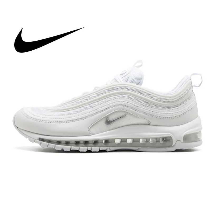 Оригинальные мужские кроссовки для бега Nike Air Max 97 дышащие на шнуровке прочные