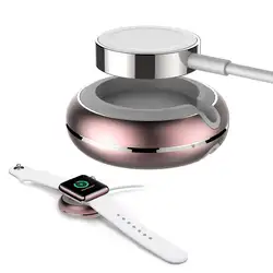 Портативный круглый алюминиевый Магнитный держатель для зарядки док-станции для Apple Watch