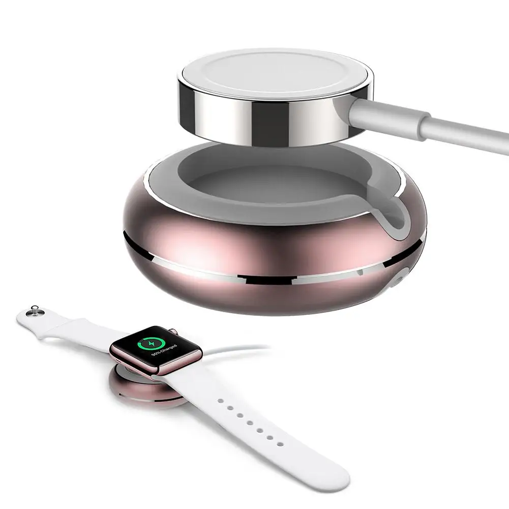 

Portable Round Aluminum Magnetic Charging Dock Stand Holder for Apple Watch