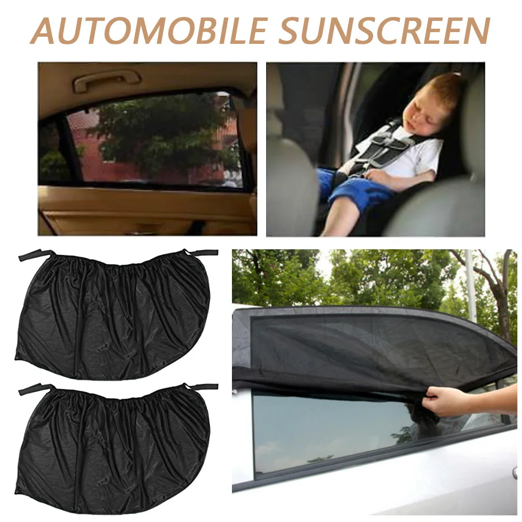 car side window sun shade slipon 2 sock\sox auto sunscreen kids\baby sun 