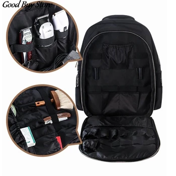

Large Capacity Barber Backpack With Pocket Salon Carrying Stylist Hairdressing Tool Bag Cosmetic Organizer Cutting Backpacks