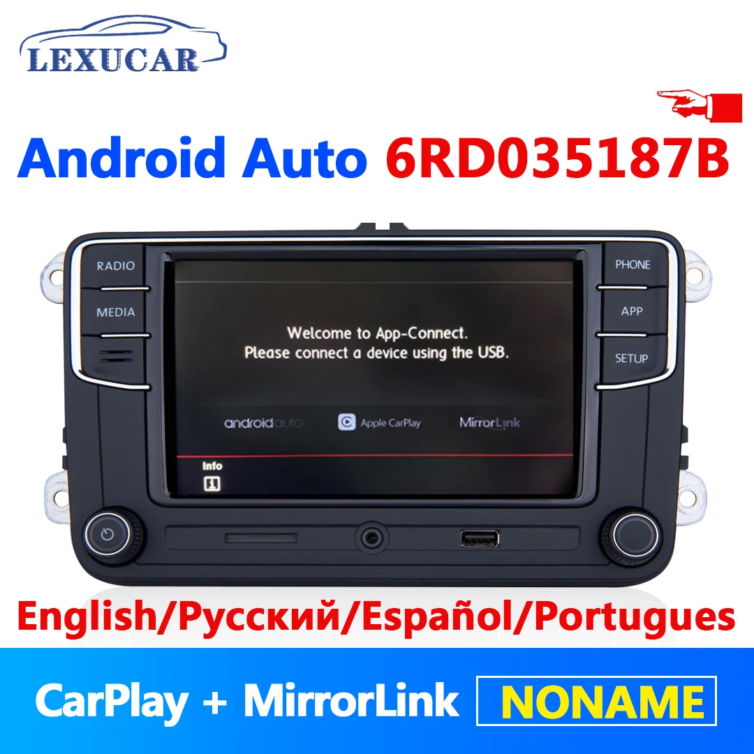 RCD330 плюс RCD330G Android Авто Carplay Noname 6RD 035 187B автомобиль MIB радио для VW Golf 5 6 Jetta MK5 MK6 CC Tiguan Passat Polo