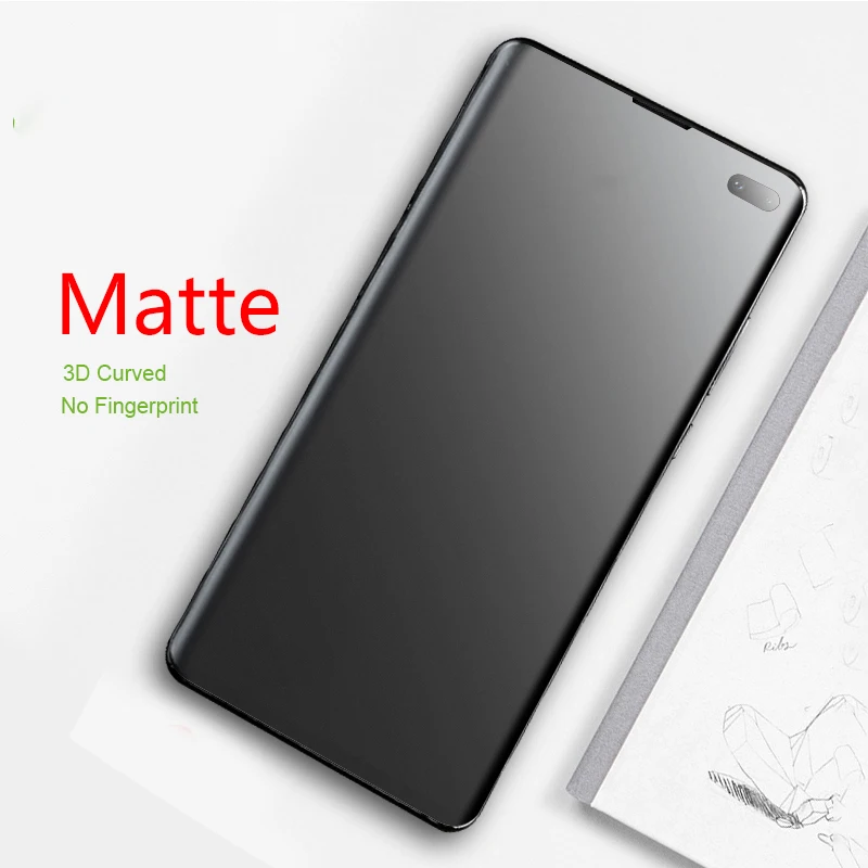 

Matte Film For Samsung Galaxy S10 S20 S9 S8 plus 3D Curved Screen Protector No Fingerprint Frosted Hydrogel Film Not Glass