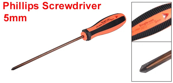 1x6in Orange Bronze Uxcell#1(PH1) крестообразная отвертка 6 дюймовый круглый вал магнитный - Цвет: 1x6in Orange Bronze