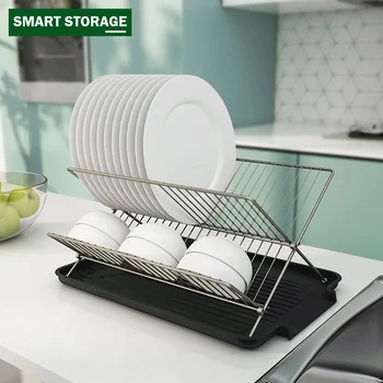 

Kitchen Drain Dish Rack Foldable Storage Rack Chopsticks Spoon Shelf Dishes li shui lan Dish Drain Rack