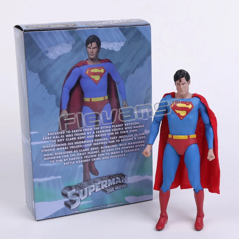 NECA " DC комиксы БЭТМЭН Супермэн Джокер Классическая фигурка коллекция ПВХ фигурка игрушка - Цвет: superman