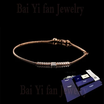 

2020 Fashion Jewelry SWA New Dia Distinct Line Bracelet Elegant and Exquisite Line Decoration Crystal Women Romantic Gift