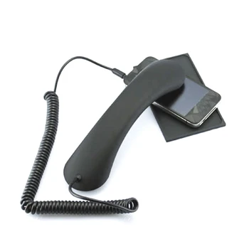 

Universal Retro Phone Receiver Handset Smartphone Call Headset 3.5mm Landline Telephone Microphone Earpiece microphone