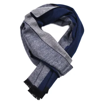 

100% Lamb Scarf Strip Solid Plaid Wool Scarf Luxury Classical Warm Long Soft Cashmere Winter Scarves for Men Winter Accessories