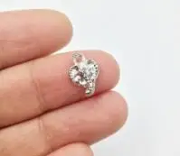 Rhodium silver Eruifa 20 шт 10*8 мм Мини Слон голова Подвески ожерелье, серьги ювелирные изделия DIY ручной работы золотой свинец/никель бесплатно - Окраска металла: Rhodium silver