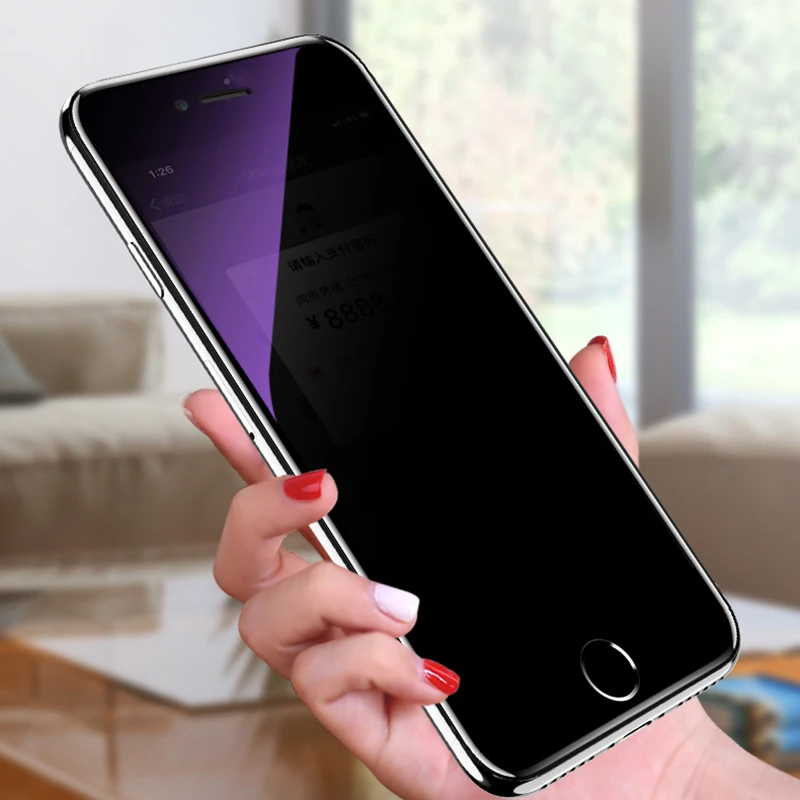 Антишпионское закаленное стекло для Apple iPhone 6, 6 S, 6 Plus, 6S Plus, 7, 8, 7 Plus, 8 Plus, защитная пленка для конфиденциальности, анти-синяя защита экрана