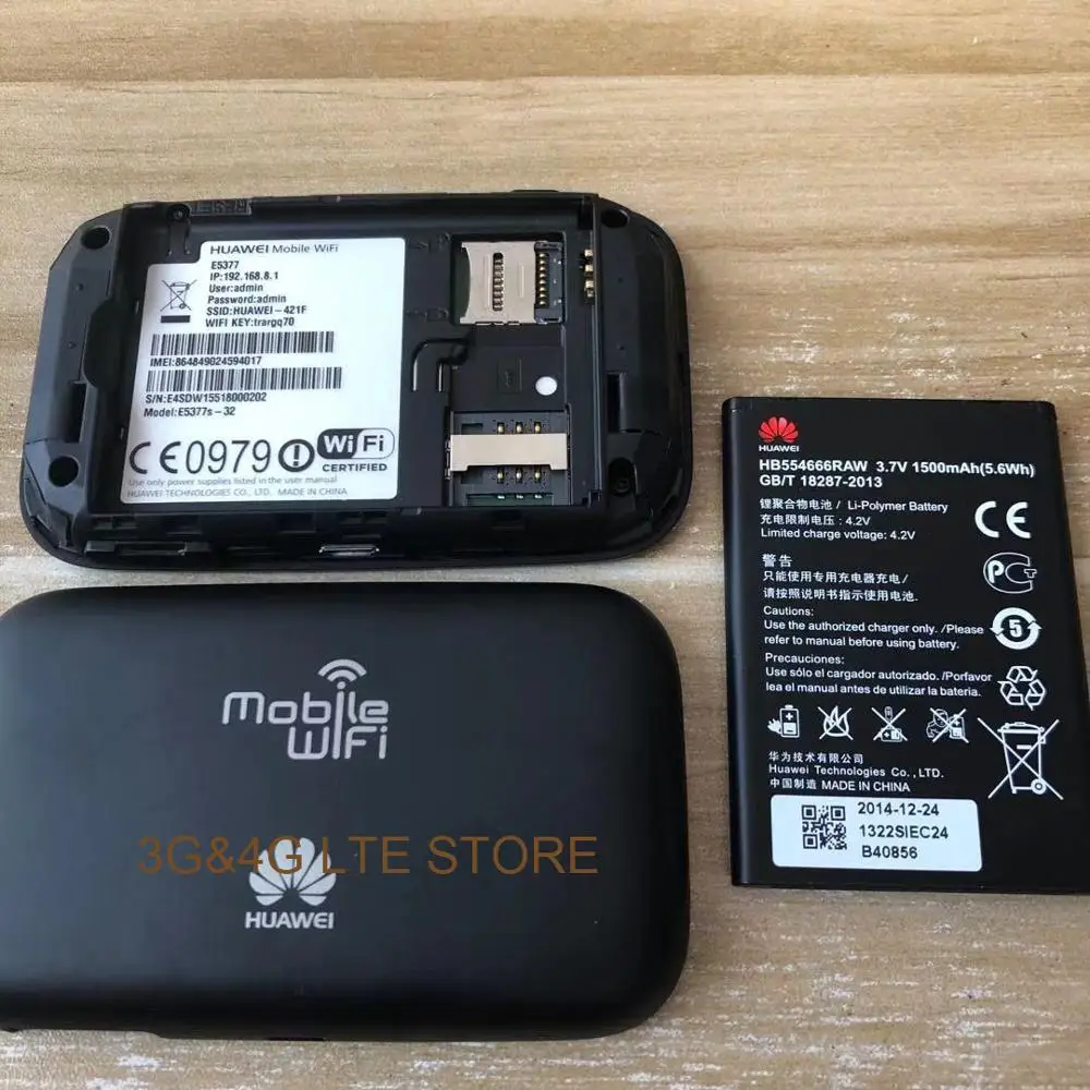 Разблокированный HUAWEI E5577 E5377 4G LTE Cat4 E5577Cs-321 E5377s-32 1500 мАч Мобильная точка доступа беспроводной Wi-Fi роутер Карманный