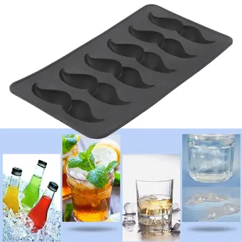 

Creative Ice Grid Funny Beard Ice Cubes Tray Silicone Ice Cream Molds Maker Form Chocolate Mold For Party Bar