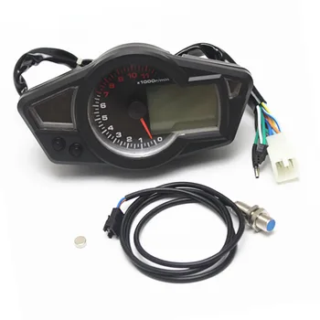 

Odometer Speedometer Instrument ABS Housing Black Interior Accessory 12V