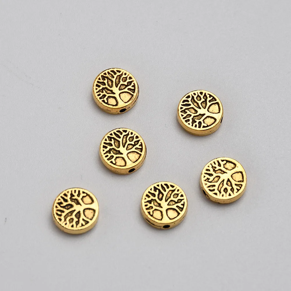 Baum des Lebens Spacer Perlen für schmuck machen 9mm Durchmesser 1,3mm Loch – Detail 5