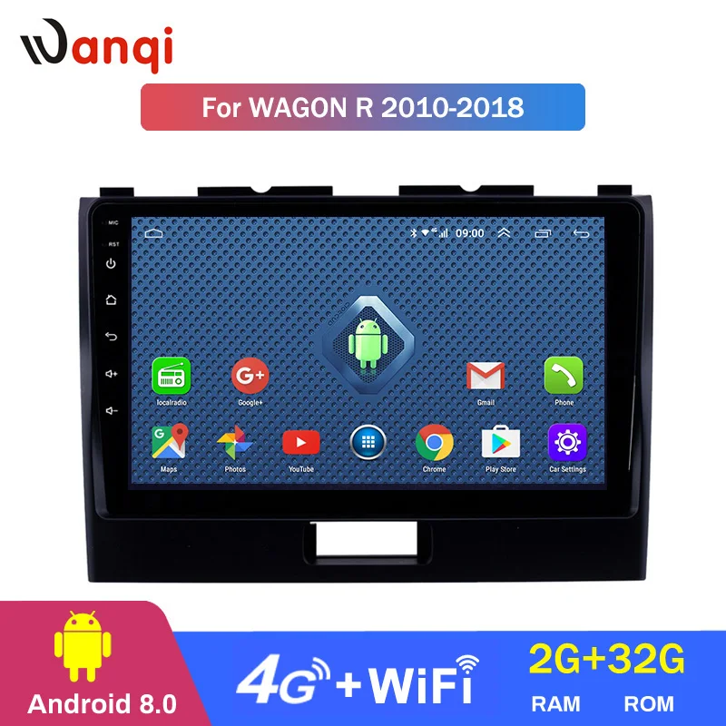 4G Lte Android 9 Inch System Multimedia Video Play Screen for SUZUKI WAGON 2010-2018 Car DVD GPS Navigation Radio Player Din | Автомобили