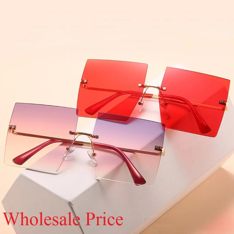 Wholesale Purple Pink Sunglasses Women 2020 Retro Square Shades For