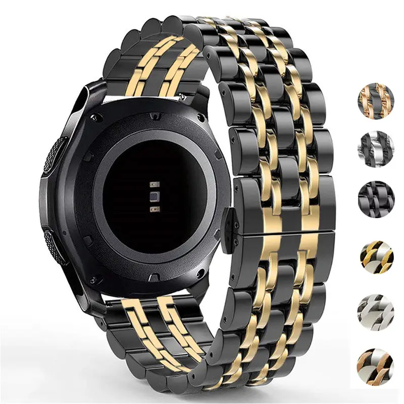 Ремешок из нержавеющей стали для Samsung Galaxy Watch 3 41 45 мм 46 42 Gear S3 22 20 Amazift|Ремешки часов|