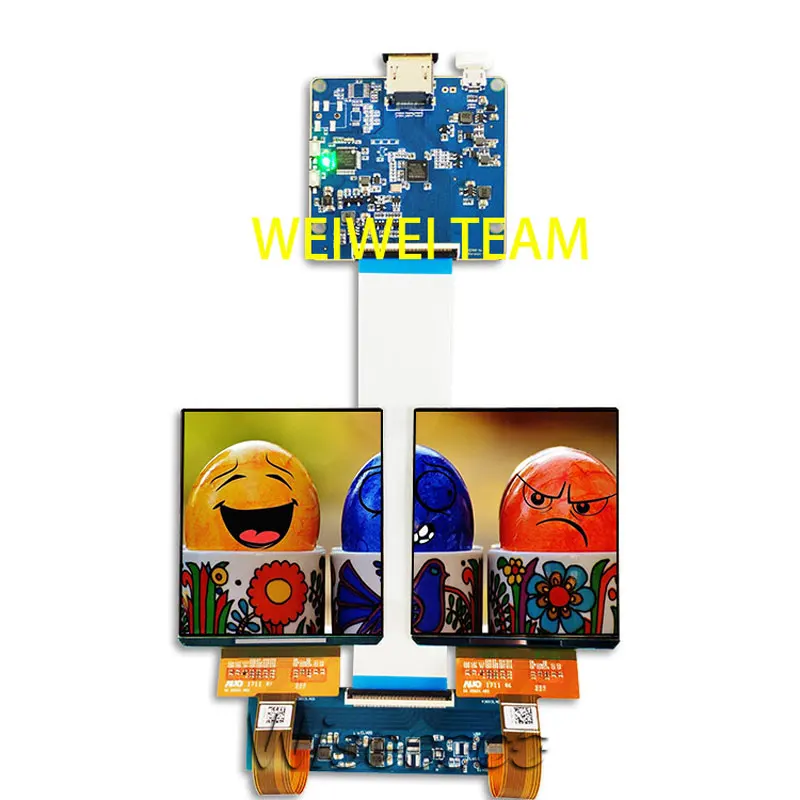 3.8 inch AMOLED OLED display Dual Screen  mipi