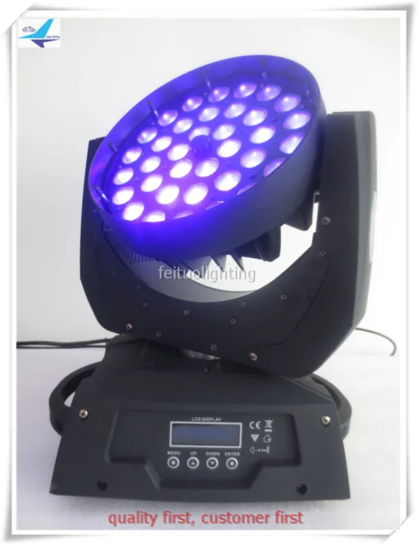 E-(10/Лот) 36x18 Вт 6 в 1 led zoom wash moving head rgbaw uv Китай zoom moving head s