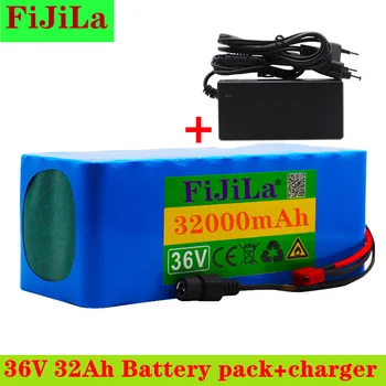 

36V 10S4P 32Ah battery pack 500W batteria alta potenza 42V 32000mAh Ebike letta elettrica BMS 42v batteria con spina + charger