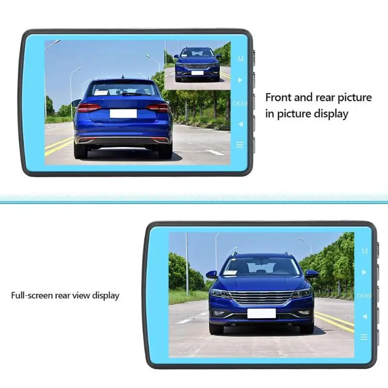 V6 3,6 дюймов ЖК-экран Автомобильный видеорегистратор Камера HD 1080P Dashcam запись цифровой видеорегистратор