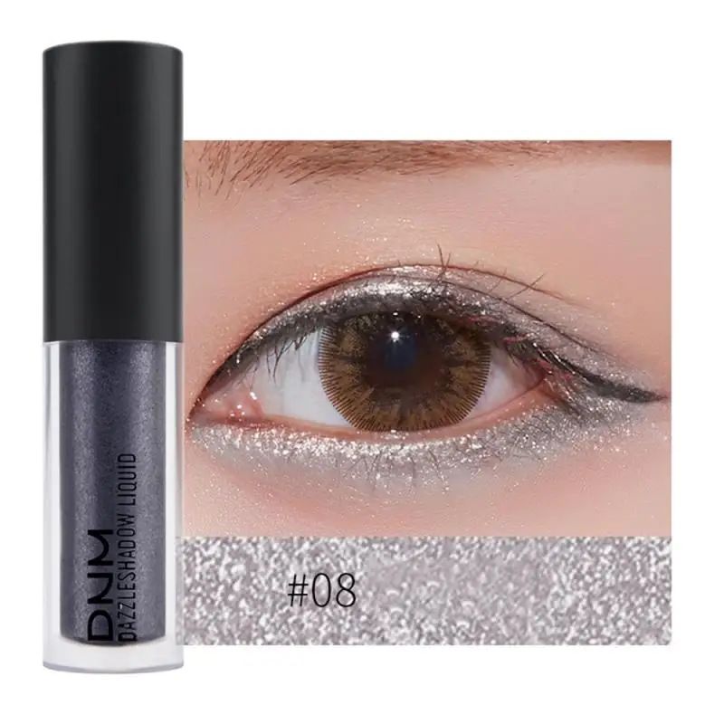 10 Color Liquid Eyeshadow Diamond Pearly Polarized Colorful Makeup Metallic Shiny Lasting Waterproof Eyeshadow Portable TSLM1 - Цвет: 08
