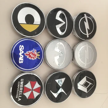 

4pcs 56mm 60mm Car Wheel Center Hub Cap Badge Emblem wheel Decal for Chevrolet Citroen Suzuki fiat Peugeot ford mazda Hyundai