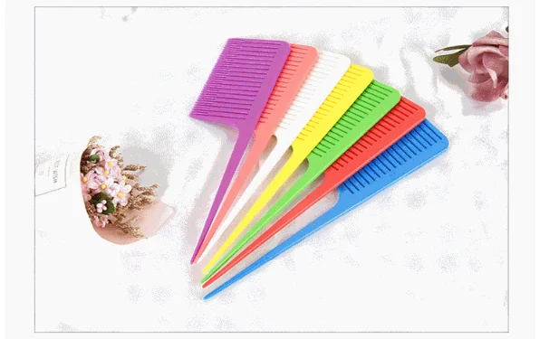 12pcs Highlighting Hair Comb ABS Weaving Highlighting Hair Comb for Dyeing Tail Combs Brush Separate Parting for Hair 12pcs highlighting hair comb abs weaving highlighting hair comb for dyeing tail combs brush separate parting for hair