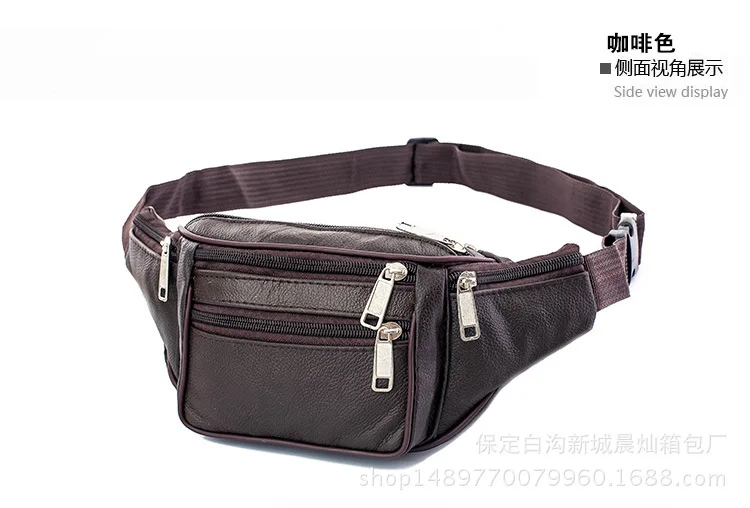 Wholesale Genuine Leather Casual Business Wallet Korean-style Men's Outdoor Running Waterproof Large-Volume Can Come Appearance