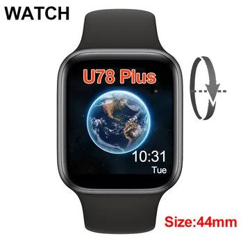 

Smart Watch U78 Plus 1.54inch Screen Bluetooth Call Watches Knob Switch Dial Bracelet For Android IOS PK IWO W26 W46 Smartwatch
