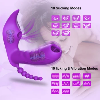Wireless Remote Control Clit Sucker Pussy Licking Clitoris Stimulator Vibrating Dildo Sex Toy for Women Female Couples Adults 18 4