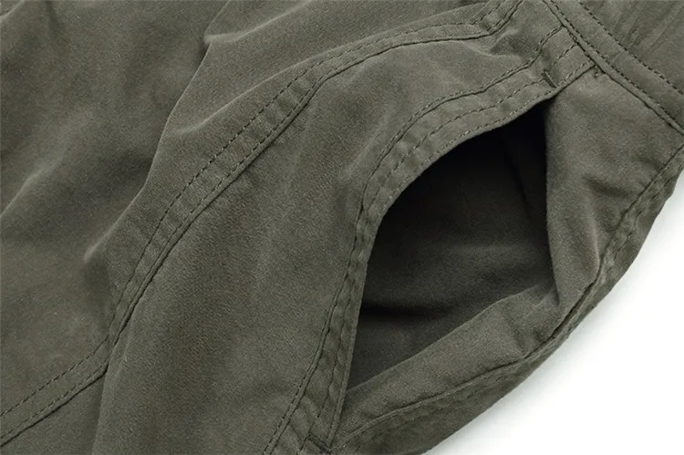 black khaki pants Men's Winter Warm Thick Pants Double Layer Fleece Casual Pants Military Multi Pockets Cotton Long Trouser Male Baggy Cargo Pants plus size khaki pants