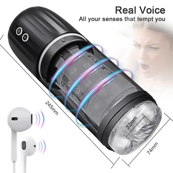 IPX8 Waterproof Male Masturbation Toys Automatic Rotation Sucking Machine Glans Trainer Masturbator Sex Tos for Men Adults Goods 5